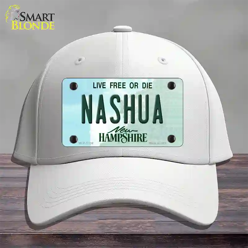 Nashua New Hampshire State Novelty License Plate Hat Cotton / White