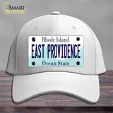 East Providence Rhode Island State Novelty License Plate Hat Cotton / White