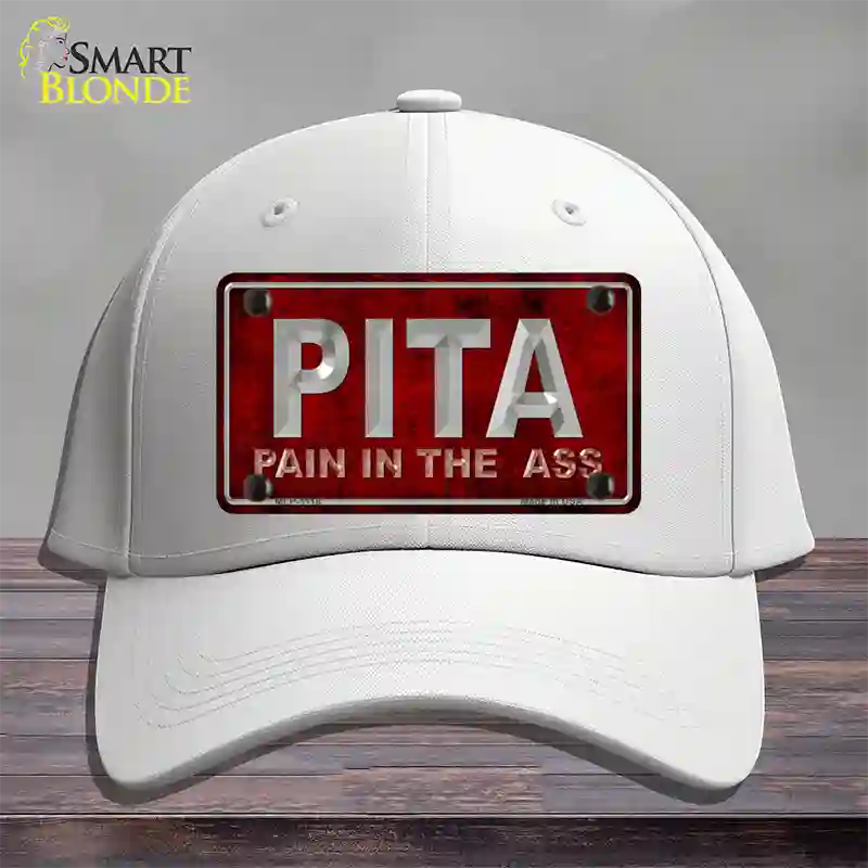 Pain In The Ass Novelty License Plate Hat Cotton / White