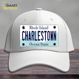 Charlestown Rhode Island State Novelty License Plate Hat Cotton / White