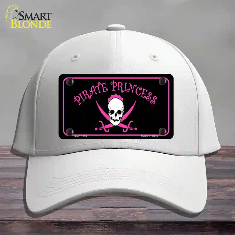 Pirate Princess Novelty License Plate Hat Cotton / White