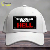 Mesh From Hell Novelty License Plate Hat Cotton / White