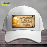 No Working During Drinking Hours Novelty License Plate Hat Cotton / White