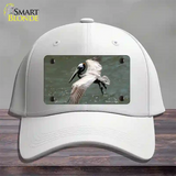 Pelican In Flight Novelty License Plate Hat Cotton / White