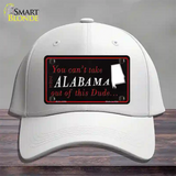 Alabama Dude Novelty License Plate Hat Cotton / White