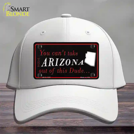 Arizona Dude Novelty License Plate Hat Cotton / White