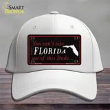 Florida Dude Novelty License Plate Hat Cotton / White