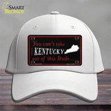 Kentucky Dude Novelty License Plate Hat Cotton / White