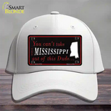 Mississippi Dude Novelty License Plate Hat Cotton / White