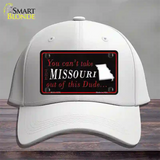 Missouri Dude Novelty License Plate Hat Cotton / White