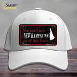 New Hampshire Dude Novelty License Plate Hat Cotton / White