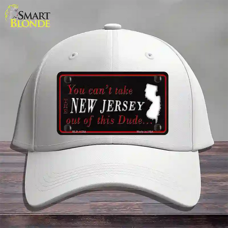 New Jersey Dude Novelty License Plate Hat Cotton / White