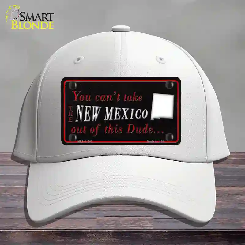 New Mexico Dude Novelty License Plate Hat Cotton / White