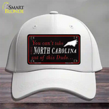 North Carolina Dude Novelty License Plate Hat Cotton / White