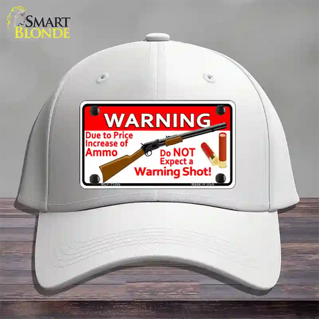 Do Not Expect A Warning Shot Novelty License Plate Hat Cotton / White