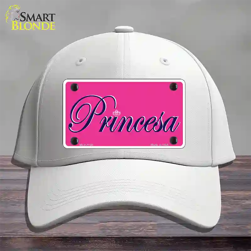 Princesa Novelty License Plate Hat Cotton / White