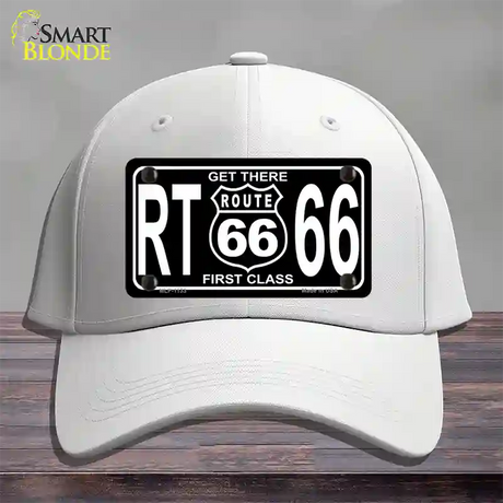 Get There 1st Class Novelty License Plate Hat Cotton / White