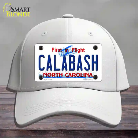 Calabash North Carolina Novelty License Plate Hat Cotton / White