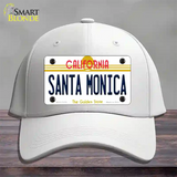 Santa Monica California Novelty License Plate Hat Cotton / White