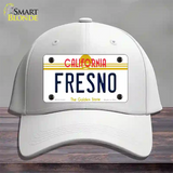 Fresno California Novelty License Plate Hat Cotton / White