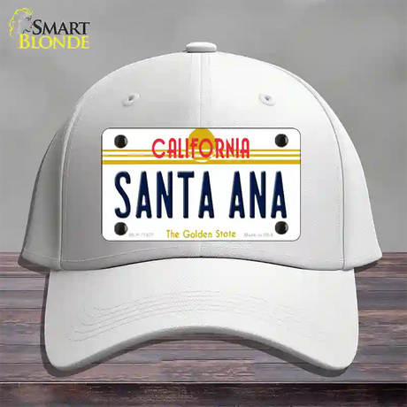 Santa Ana California Novelty License Plate Hat Cotton / White