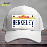 Berkeley California Novelty License Plate Hat Cotton / White