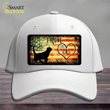 I Love My Cat Novelty License Plate Hat Cotton / White