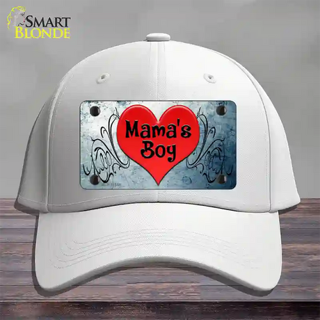 Mamas Boy Novelty License Plate Hat Cotton / White