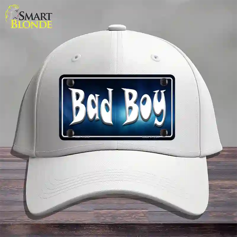 Bad Boy Novelty License Plate Hat Cotton / White