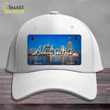 Alabama City Skyline State Novelty License Plate Hat Cotton / White