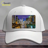 Illinois River City Lights State Novelty License Plate Hat Cotton / White