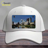 Ohio River City Skyline State Novelty License Plate Hat Cotton / White