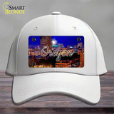 Oregon Firework City Lights State Novelty License Plate Hat Cotton / White