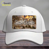 South Dakota Mt Rushmore State Novelty License Plate Hat Cotton / White