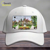 Vermont State Building State Novelty License Plate Hat Cotton / White