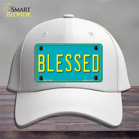 Blessed Novelty License Plate Hat Cotton / White