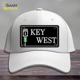 Key West Highway Sign Novelty License Plate Hat Cotton / White