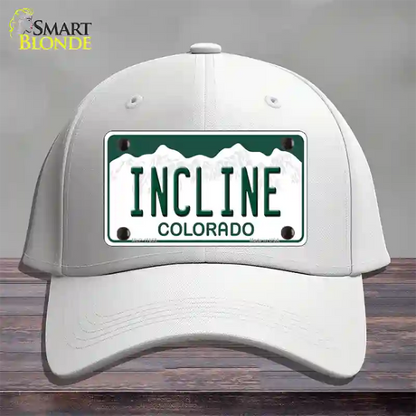 Incline Colorado Novelty License Plate Hat Cotton / White