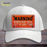 Rider May Bail Novelty License Plate Hat Cotton / White