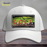 GOLF Novelty License Plate Hat Cotton / White