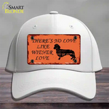 Wiener Love Novelty License Plate Hat Cotton / White