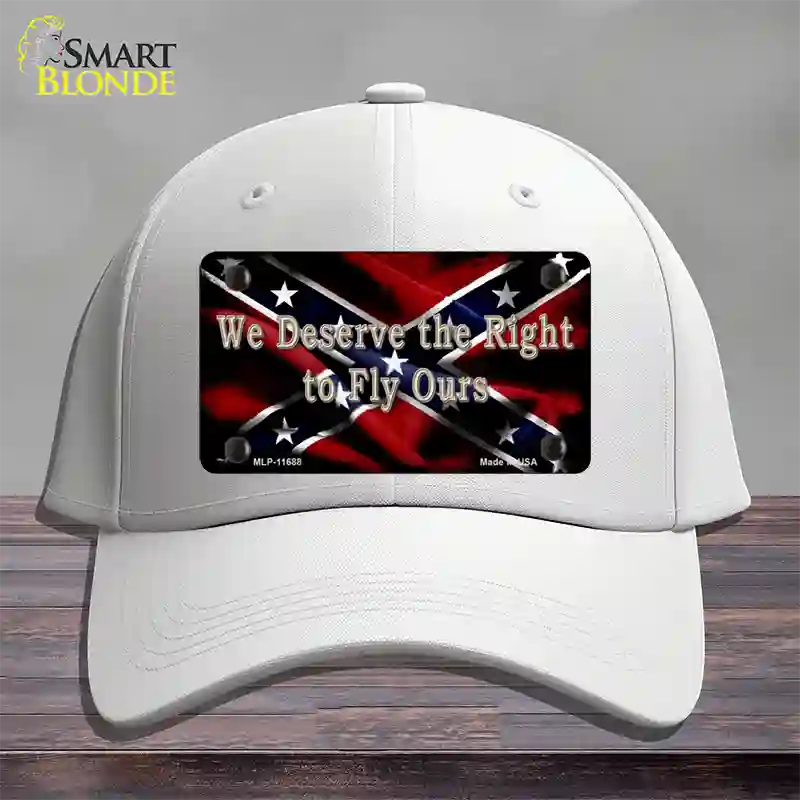 We Deserve The Right Novelty License Plate Hat Cotton / White