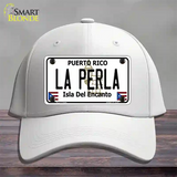 La Perla Puerto Rico Novelty License Plate Hat Cotton / White