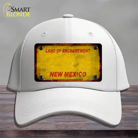 New Mexico Rusty Blank Novelty License Plate Hat Cotton / White