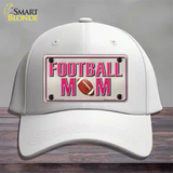 Football Mom Novelty License Plate Hat Cotton / White