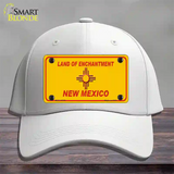 New Mexico Blank Yellow State Novelty License Plate Hat Cotton / White