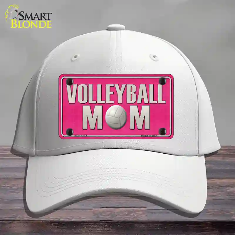 Volleyball Mom Novelty License Plate Hat Cotton / White