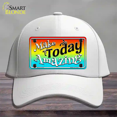 Make Today Amazing Novelty License Plate Hat Cotton / White