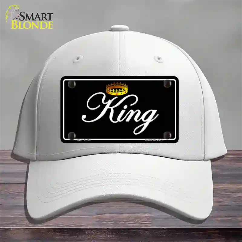 King Novelty License Plate Hat Cotton / White