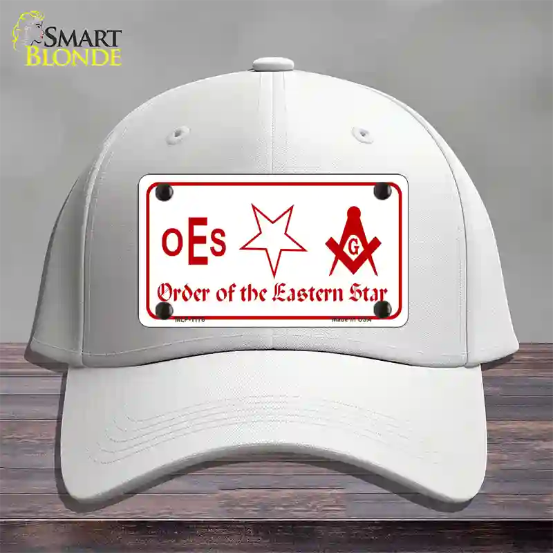 Order Of The Eastern Star Novelty License Plate Hat Cotton / White